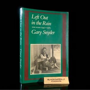 Book Poet Gary Snyder | Rain | Pulitzer Poetry Poems Green Gray Vintage VTG